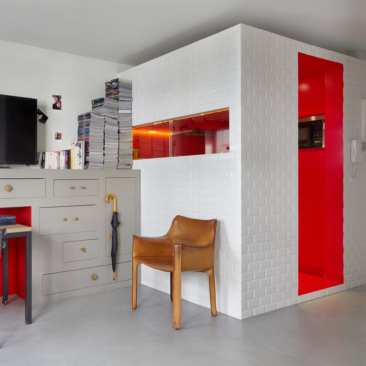 Le salon et la cuisine