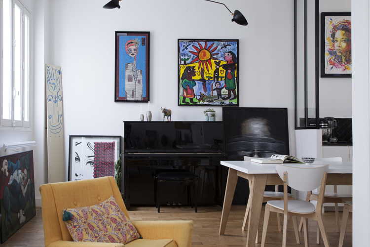 musique peinture chaise bouleau NORDMYRA table manger extensible salon sloft sloftmagazine petits intérieurs inspiration déco