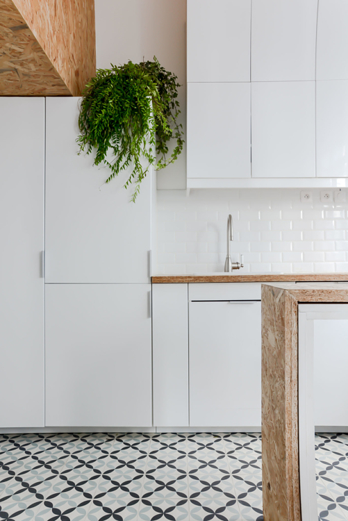 Cuisine blanche brillante