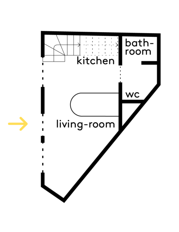 20m2 Example Curves and details in a 20 m² Paris apartment - Sloft Magazine